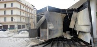 Κάηκε το κιόσκι του Δήμου Ηρακλείου στην παραλιακή