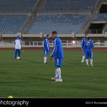 Η προπόνηση των διεθνών στο Παγκρήτιο