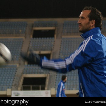 Η προπόνηση των διεθνών στο Παγκρήτιο