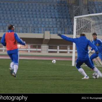 Η προπόνηση των διεθνών στο Παγκρήτιο