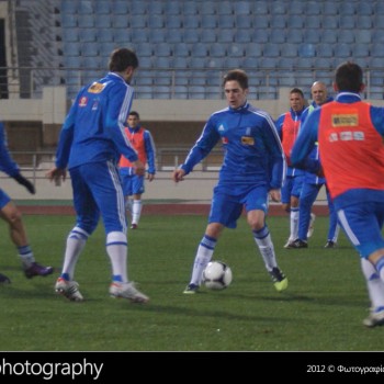 Η προπόνηση των διεθνών στο Παγκρήτιο