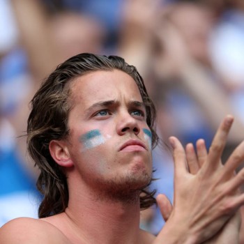 Euro 2012: Εικόνες από την Γαλανόλευκη κερκίδα