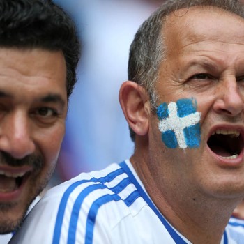 Euro 2012: Εικόνες από την Γαλανόλευκη κερκίδα