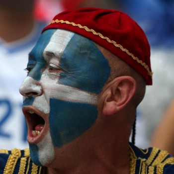 Euro 2012: Εικόνες από την Γαλανόλευκη κερκίδα