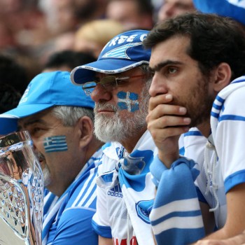 Euro 2012: Εικόνες από την Γαλανόλευκη κερκίδα