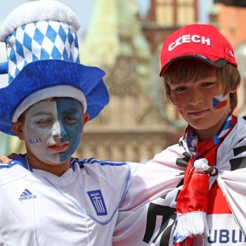 Euro 2012: Εικόνες από την Γαλανόλευκη κερκίδα